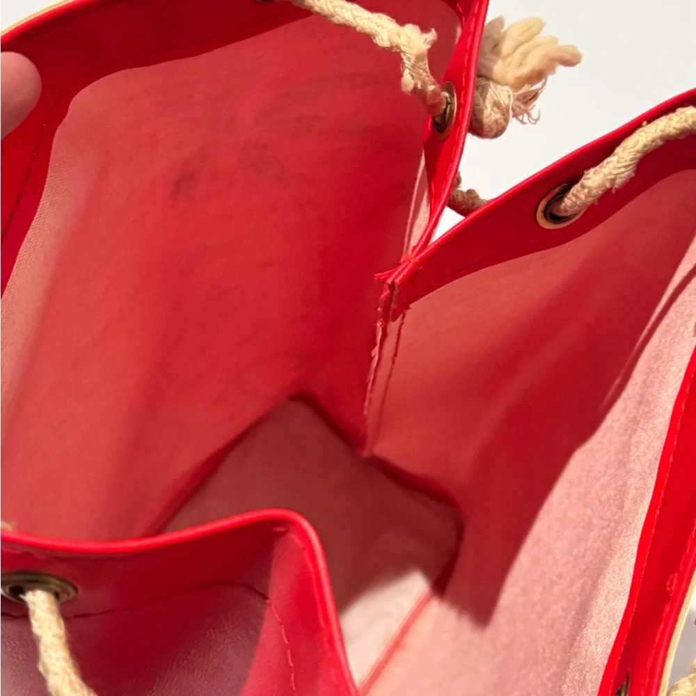 Vintage Aloha Red Vinyl Tote Bag